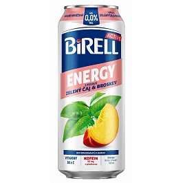 Birell nealko Energy Zelený čaj & broskev