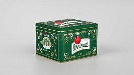 Pilsner Urquell zimní 6-pack v plechové krabici